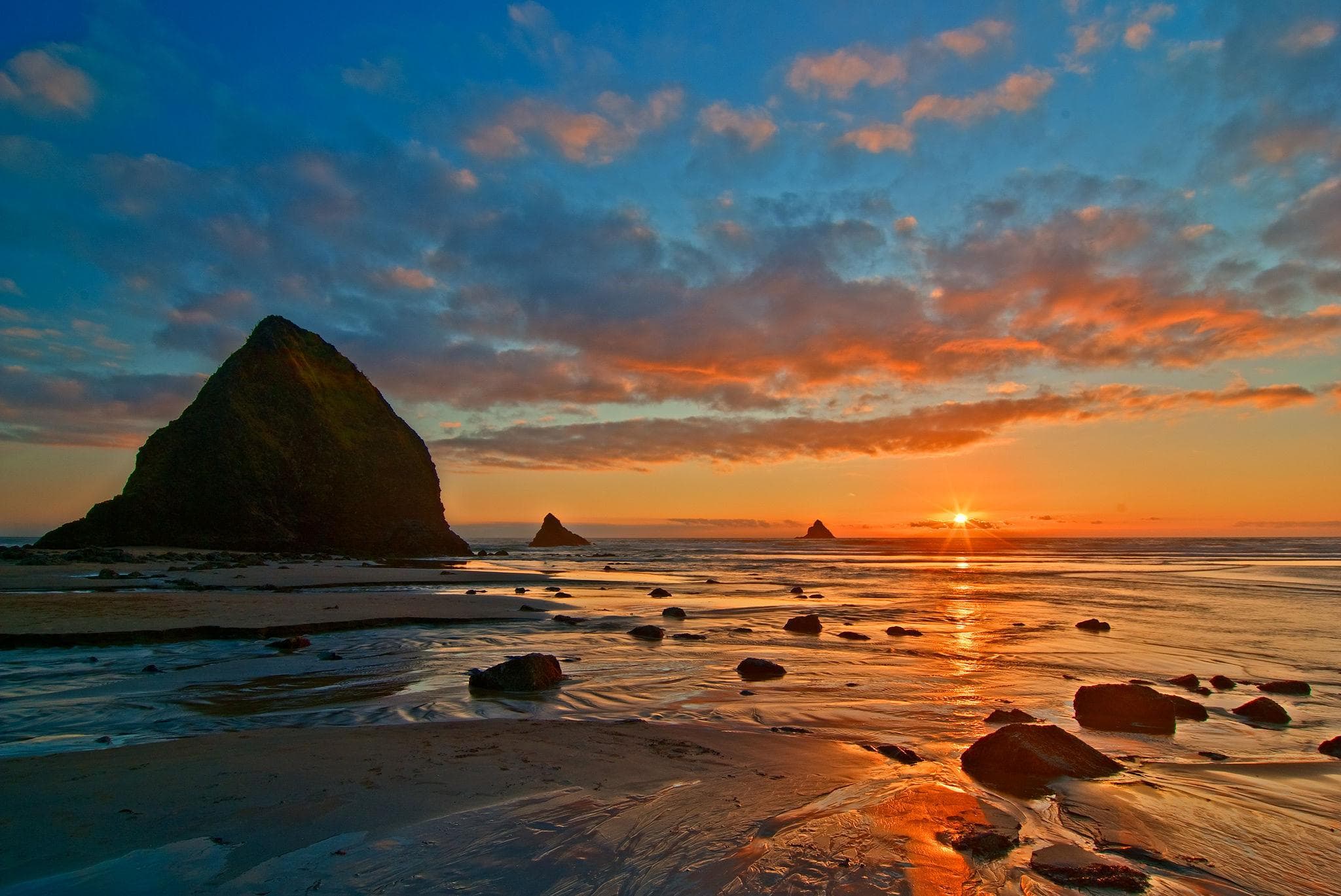 Coastal view of Arch Cape
