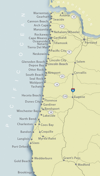 map of south oregon Oregon Coast Map Of Our Vacation Rental Locations map of south oregon