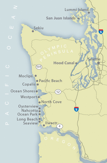 map of oregon and washington coastline Washington Coast Map Of Our Vacation Rental Locations map of oregon and washington coastline